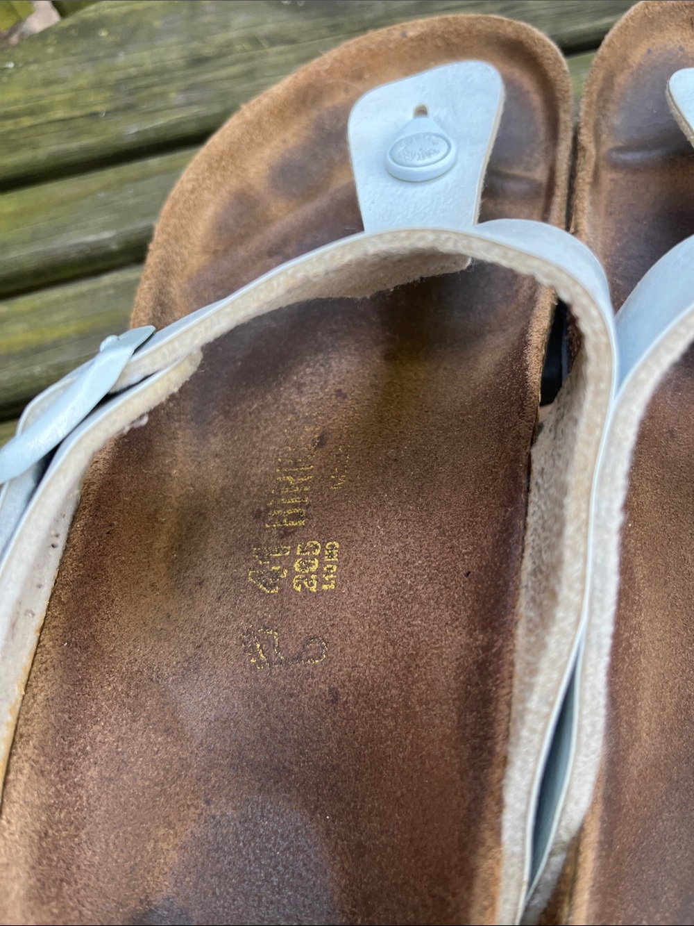 Birkenstock Women's Silver Gizeh Thong Sandals - Picture 12 of 12